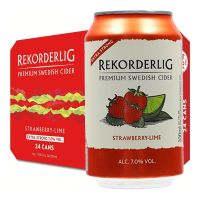 Rekorderlig Strawberry Lime Strong Cider 7% 24 x 330ml